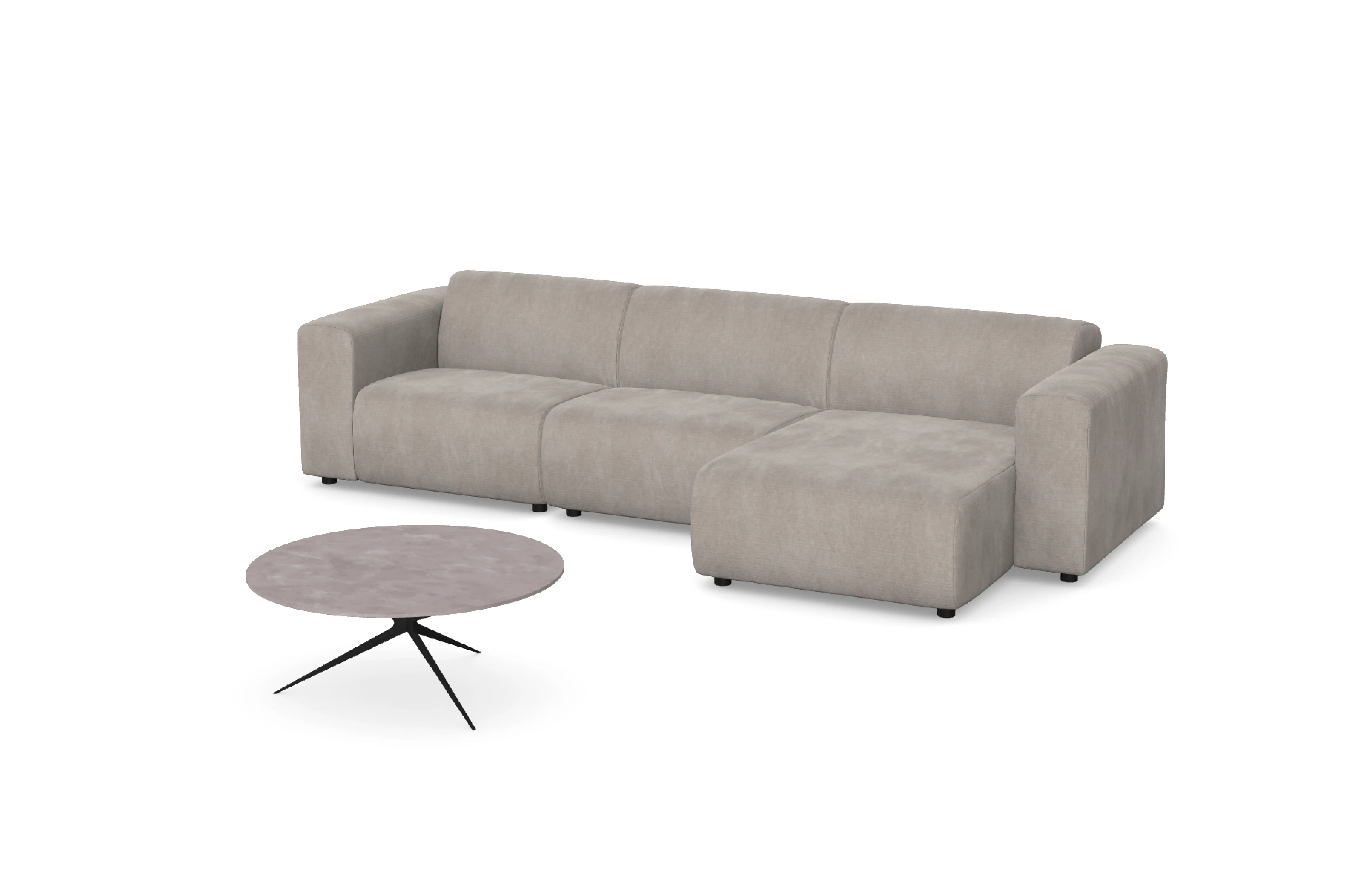 Advanced modular sofa configurator with canvas editor, real-time module replacement, material customization.