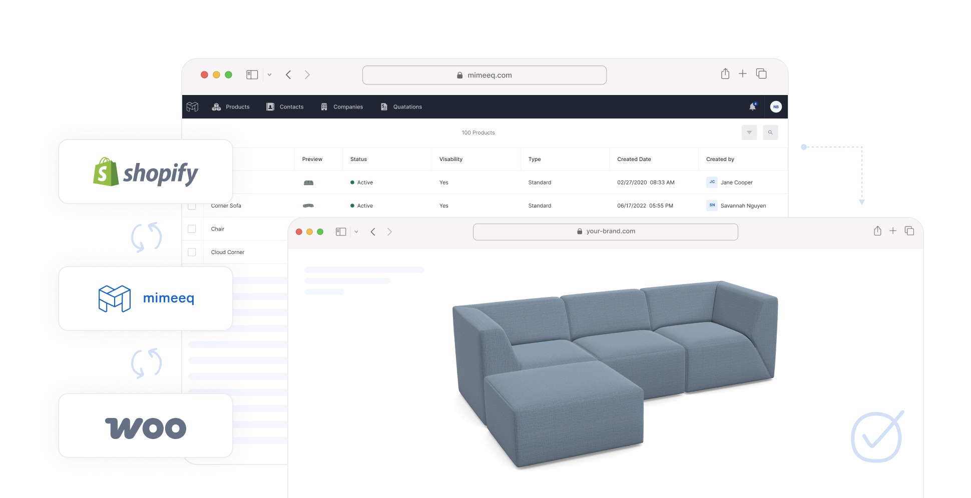 Profesjonalne wdrożenie — integracja platformy z Shopify, WooCommerce i Mimeeq